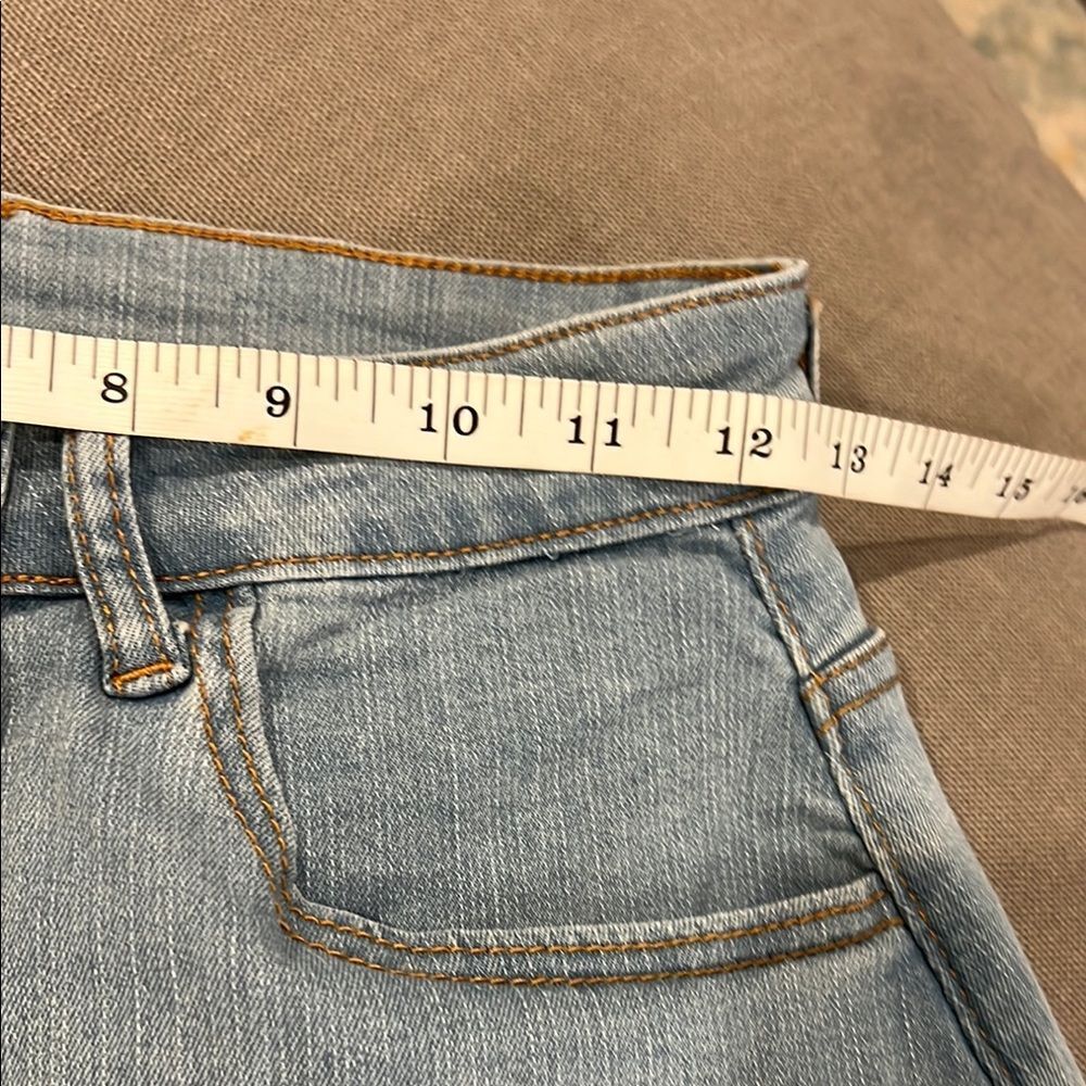 SHEIN Light Blue Button-Front Denim Pencil Skirt - Picture 3 of 6